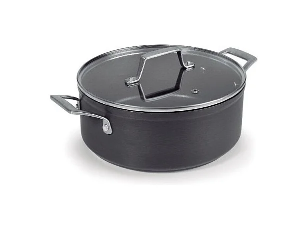 Faitout Anodisé 16cm +CV Lacor - Antiadhésif QuanTanium - Tous Feux - 1.5L - Garantie 2 ans