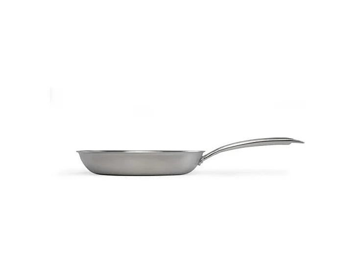 Brigade - Poele en acier inoxydable 20 cm - LIVOO - MEP157 - Acier inoxydable Triply - Tous feux dont induction - Made in France