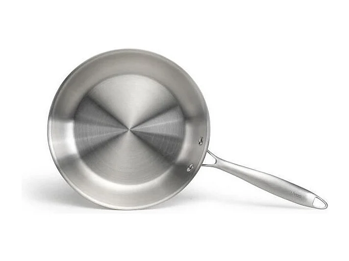 Brigade - Poele en acier inoxydable 20 cm - LIVOO - MEP157 - Acier inoxydable Triply - Tous feux dont induction - Made in France