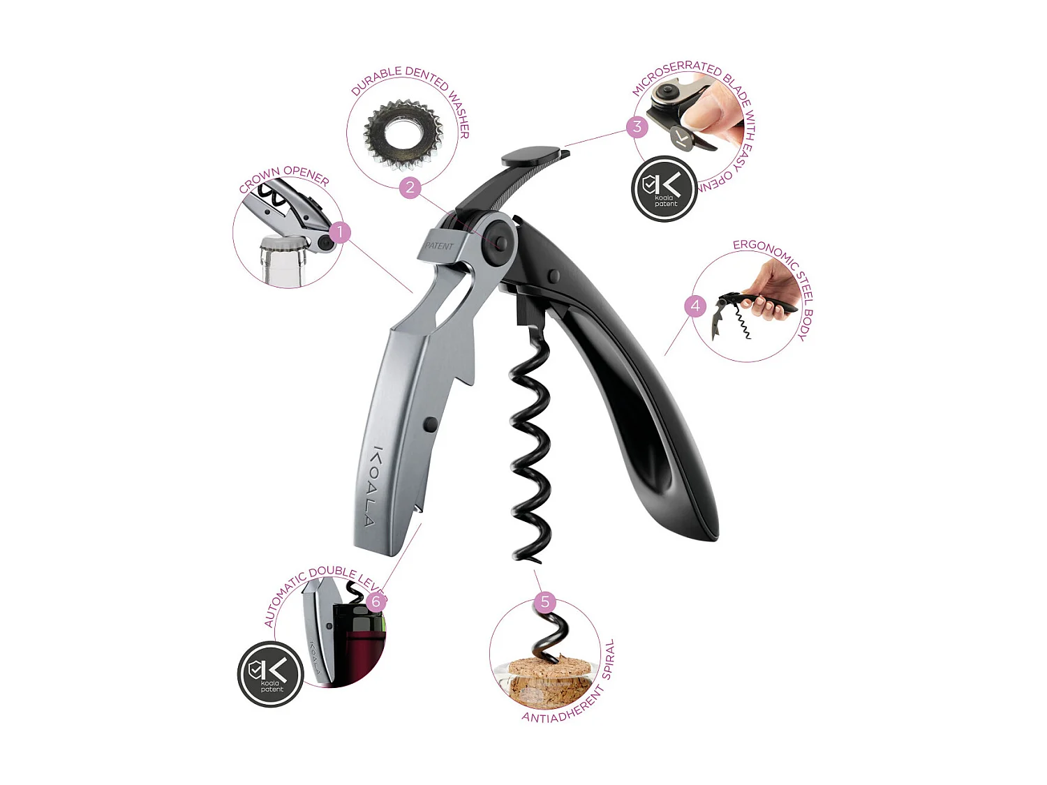 Big Tech Noir - Tire-bouchon premium