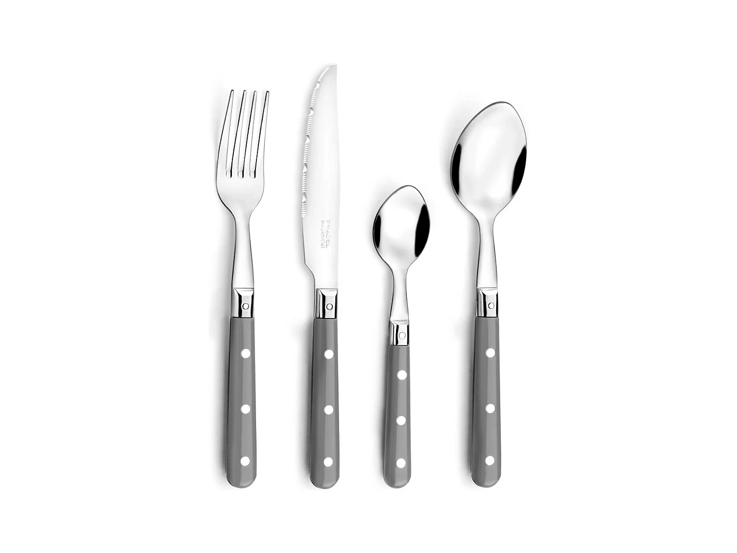 Bistro-Club Gris - Pot 24 couverts de table