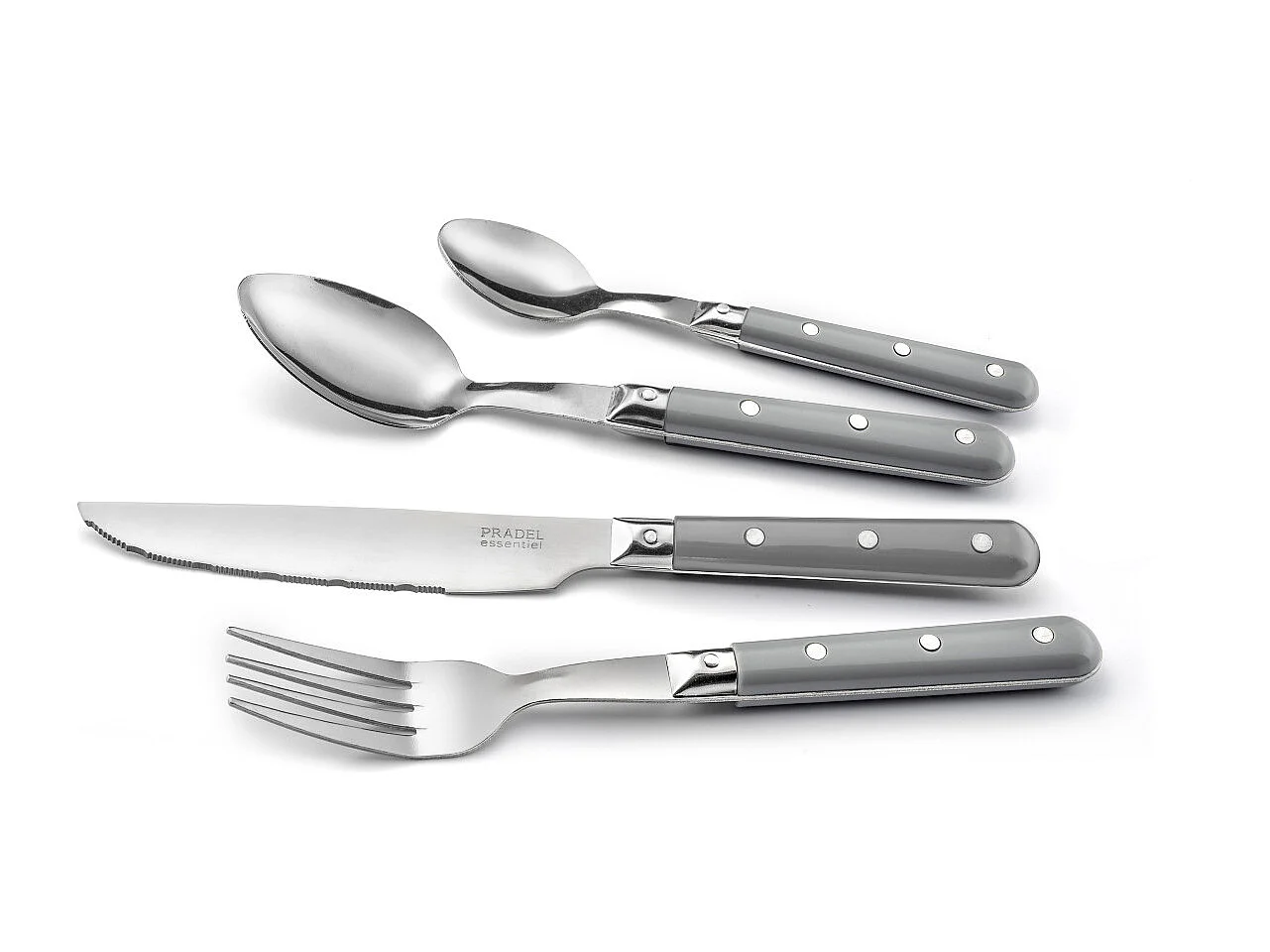 Bistro-Club Gris - Pot 24 couverts de table