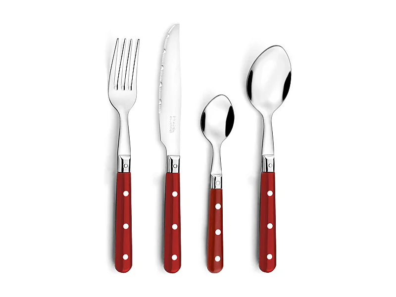 Bistro-Club Rouge - Pot 24 couverts de table