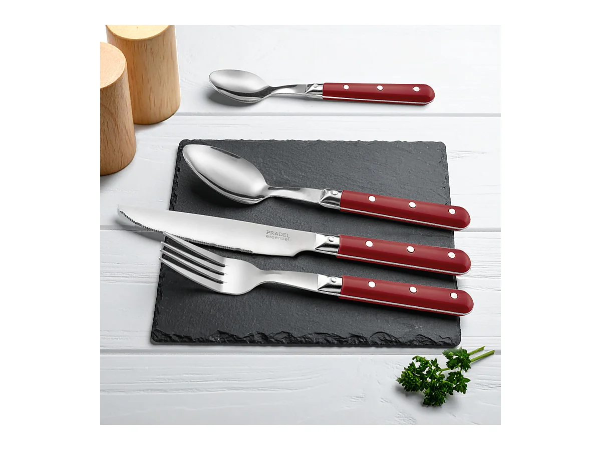 Bistro-Club Rouge - Pot 24 couverts de table