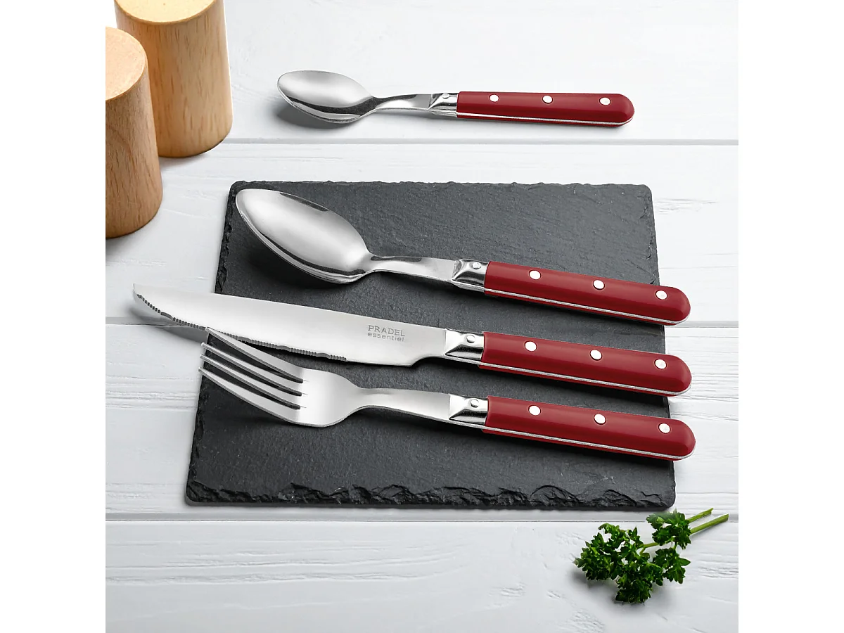 Bistro-Club Rouge - Pot 24 couverts de table