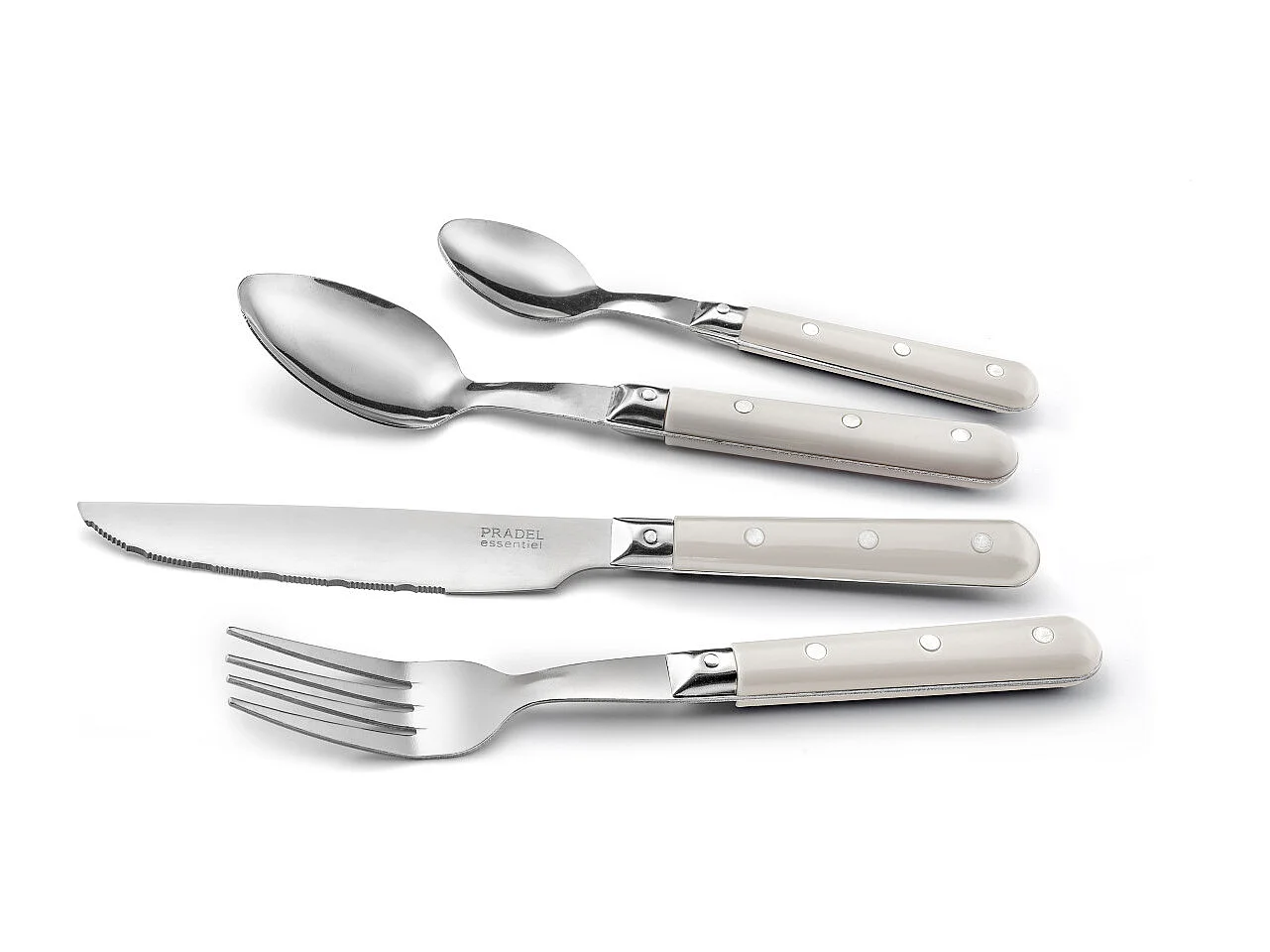 Bistro-Club Crème - Pot 24 couverts de table