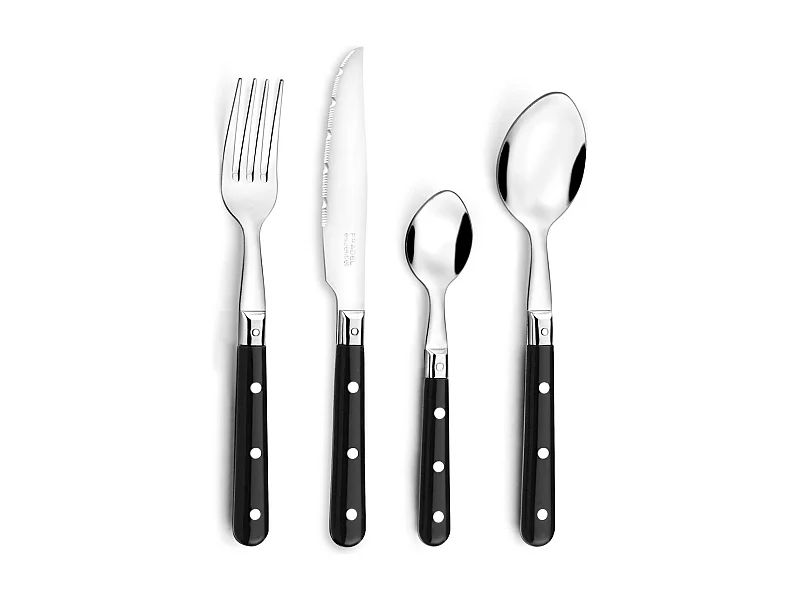 Bistro-Club Noir - Pot 24 couverts de table