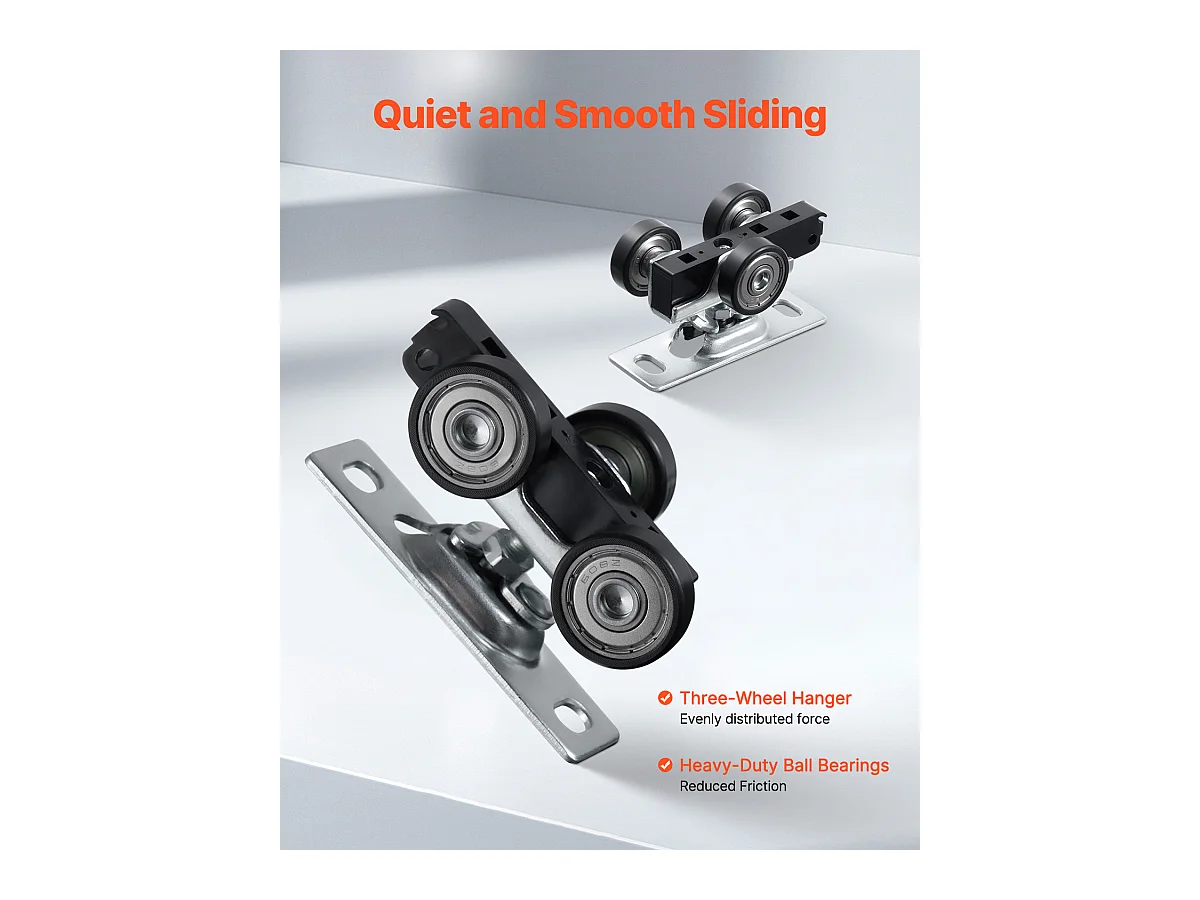 Kit de Quincaillerie pour Porte de Dérivation SucceBuy de 243.84cm pour Système à 2 Portes