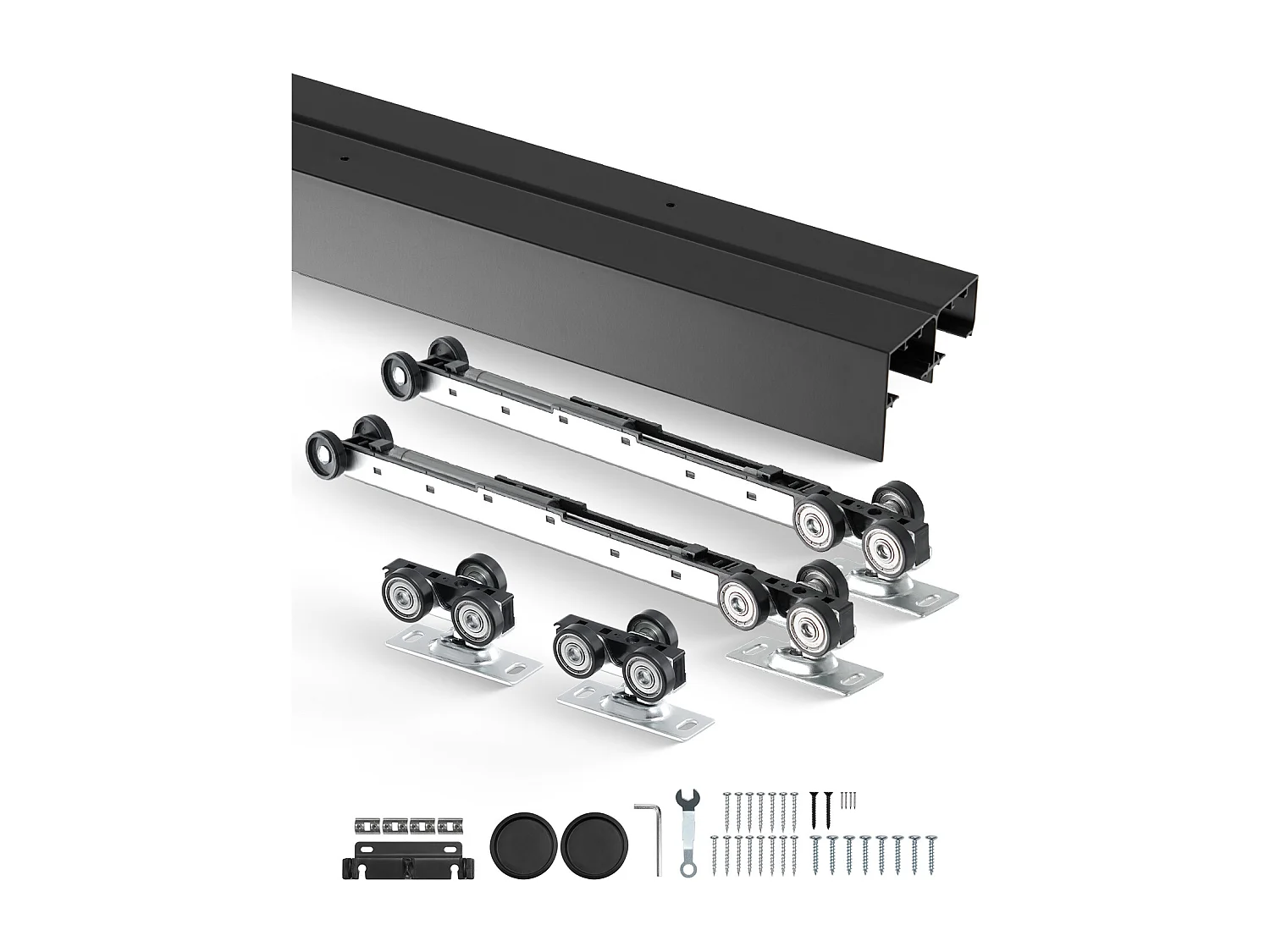 Kit de Quincaillerie pour Porte de Dérivation SucceBuy de 243.84cm pour Système à 2 Portes