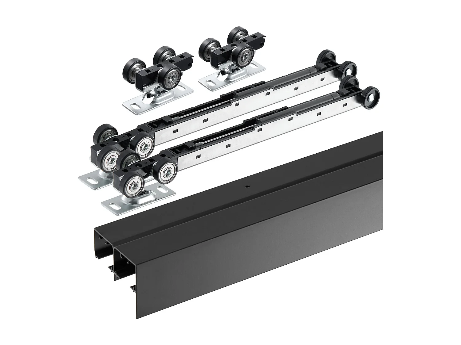 Kit de Quincaillerie pour Porte de Dérivation SucceBuy de 243.84cm pour Système à 2 Portes