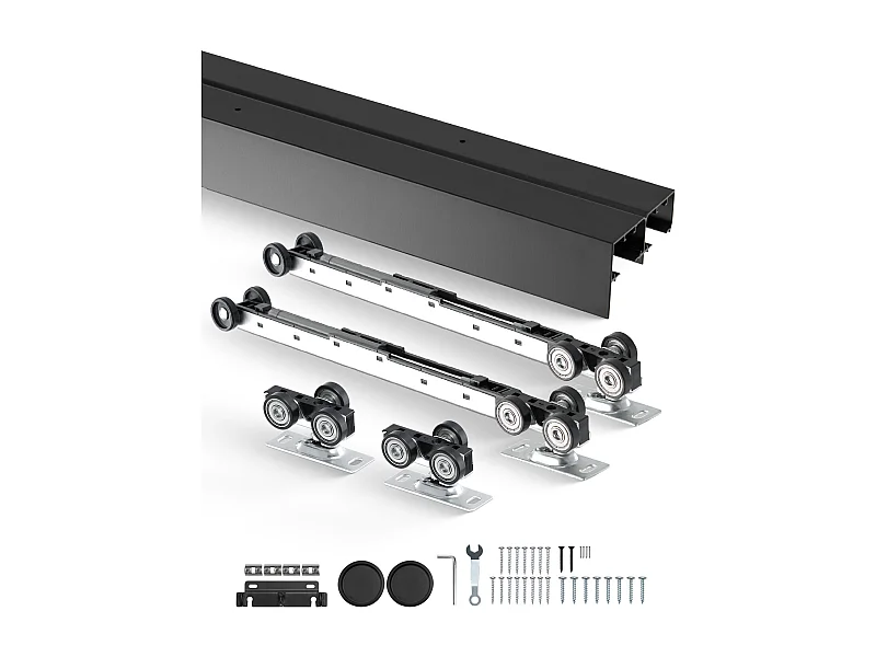 Kit de Quincaillerie pour Porte de Dérivation SucceBuy de 243.84cm pour Système à 2 Portes