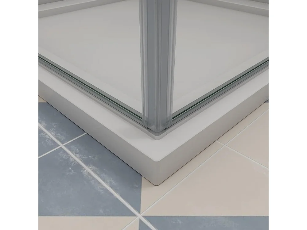 Duschkabinen 80x100x197cm Duschdrehtür 6mm Nano-Glas Schwingtür Duschtür  Duschabtrennung