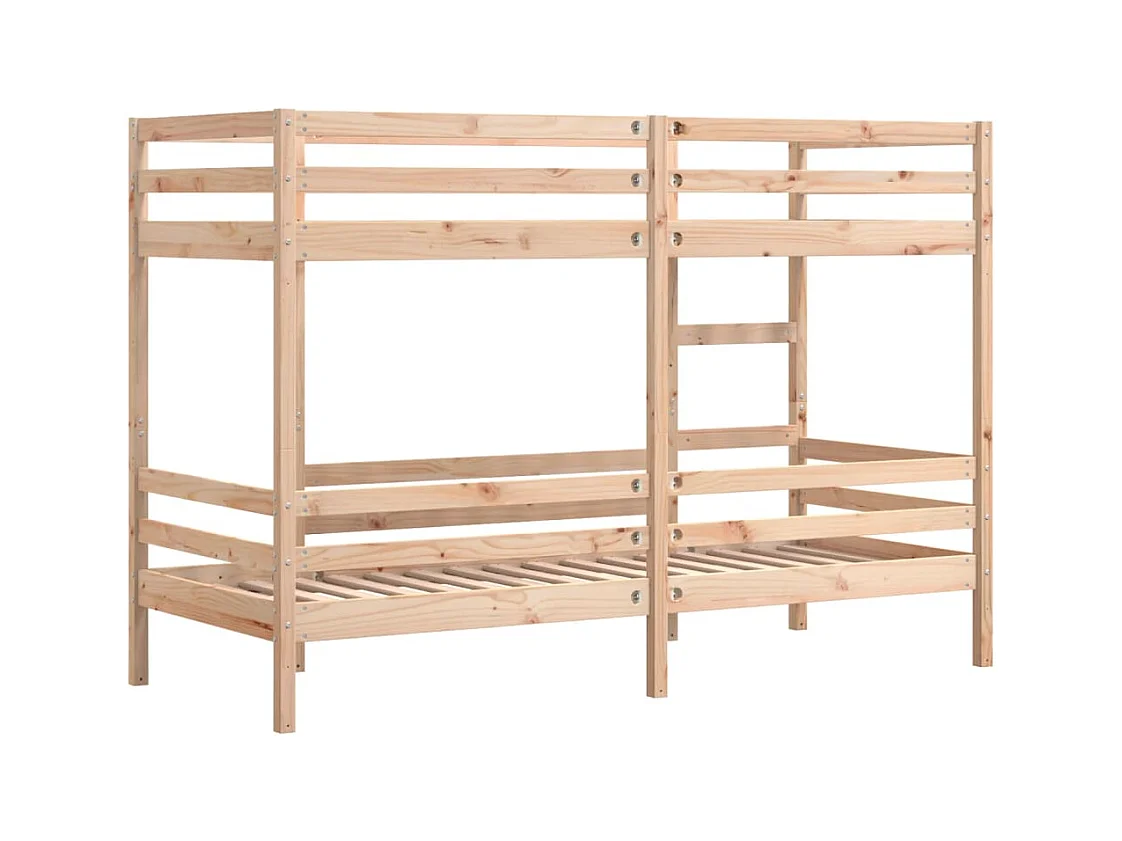 Lit superposé sans matelas 90x190 cm bois de pin massif