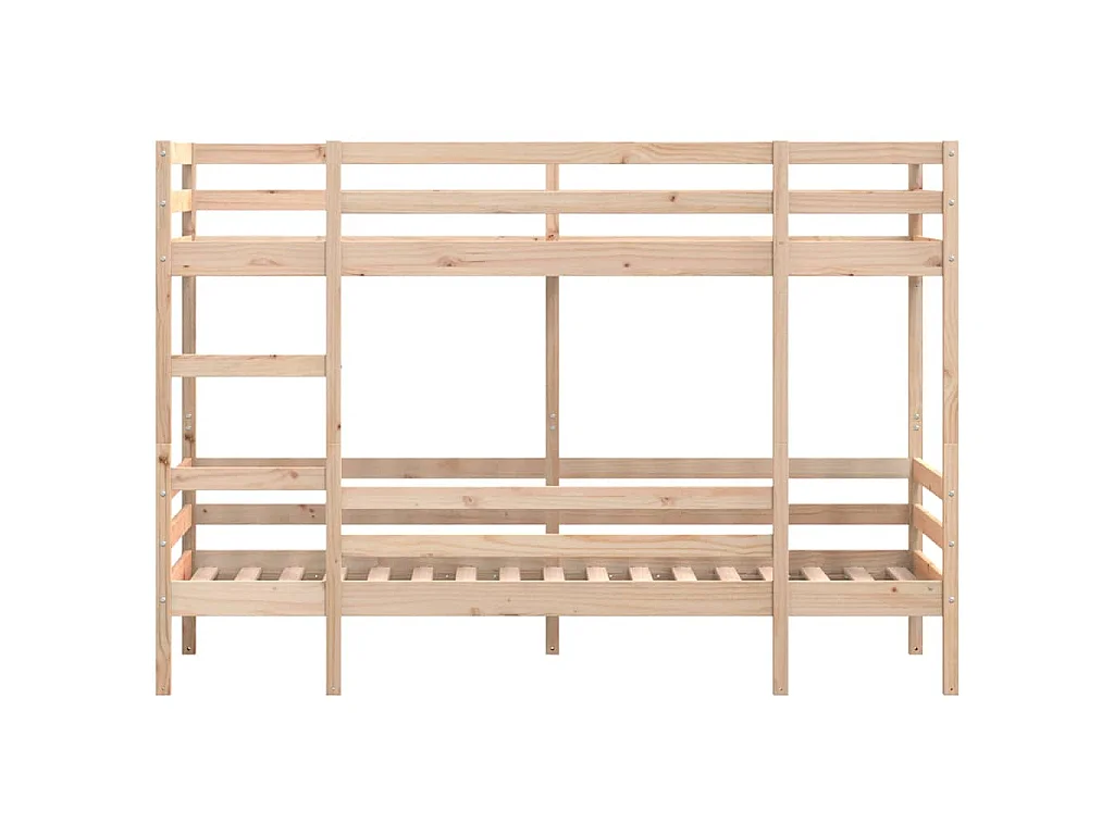 Lit superposé sans matelas 90x190 cm bois de pin massif