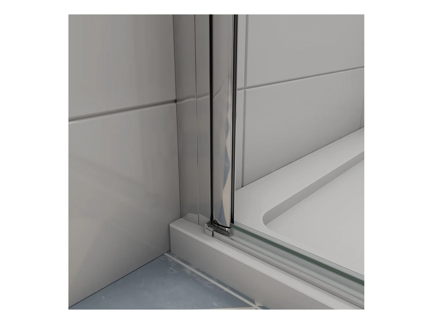 140x195cm 6mm Sicherheitsglas Duschwand Faltwand  Duschtür Scharniertür