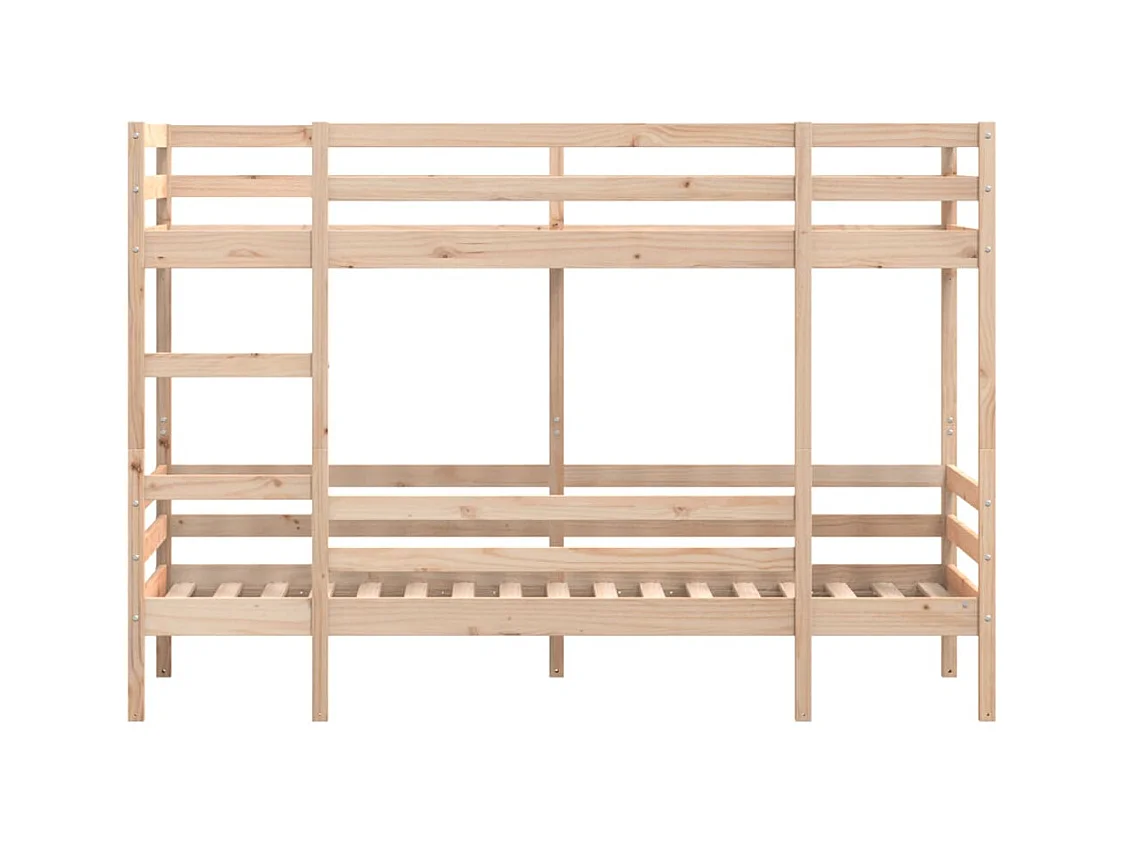 Lit superposé sans matelas 90x200 cm bois de pin massif