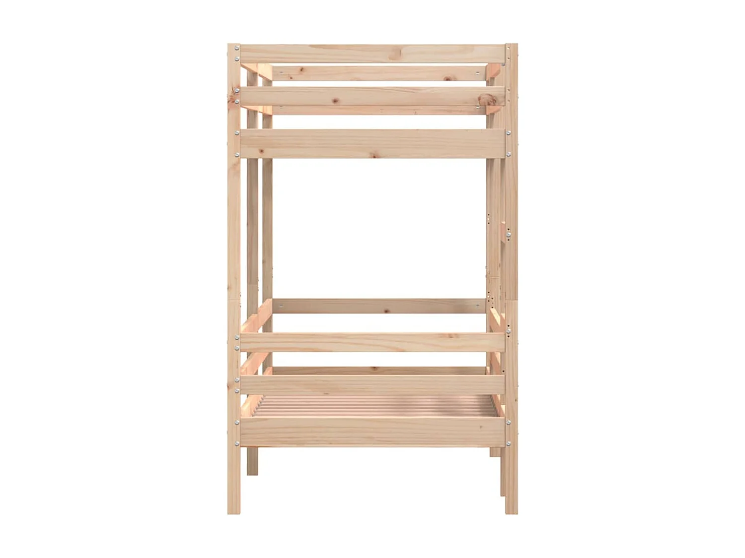 Etagenbett ohne Matratze 90x200 cm Massivholz Kiefer