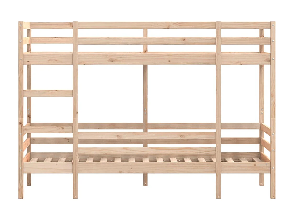 Letto a Castello senza Materasso 90x200cm Massello Pino