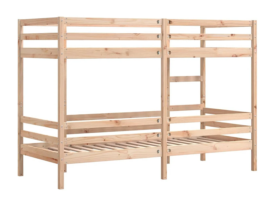 Letto a Castello senza Materasso 90x200cm Massello Pino