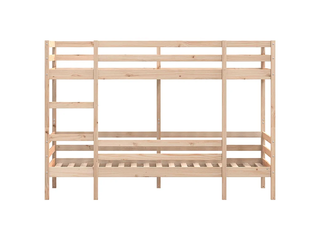 Lit superposé sans matelas 90x200 cm bois de pin massif
