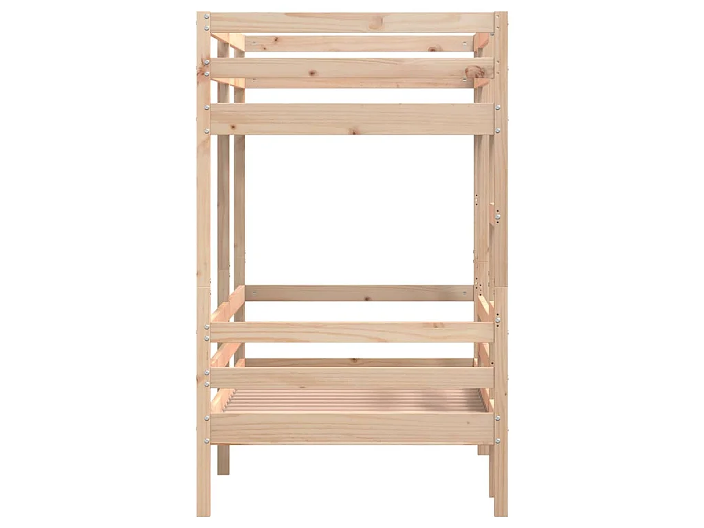 Lit superposé sans matelas 90x200 cm bois de pin massif