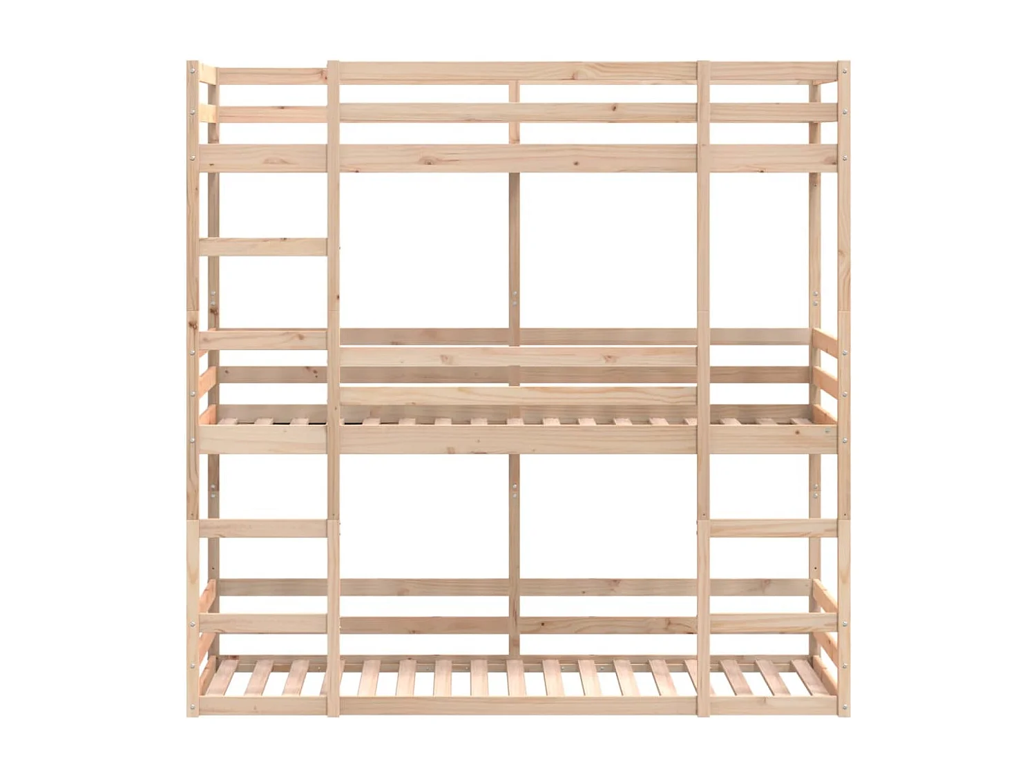 Dreifach-Etagenbett 90x190 cm Massivholz Kiefer