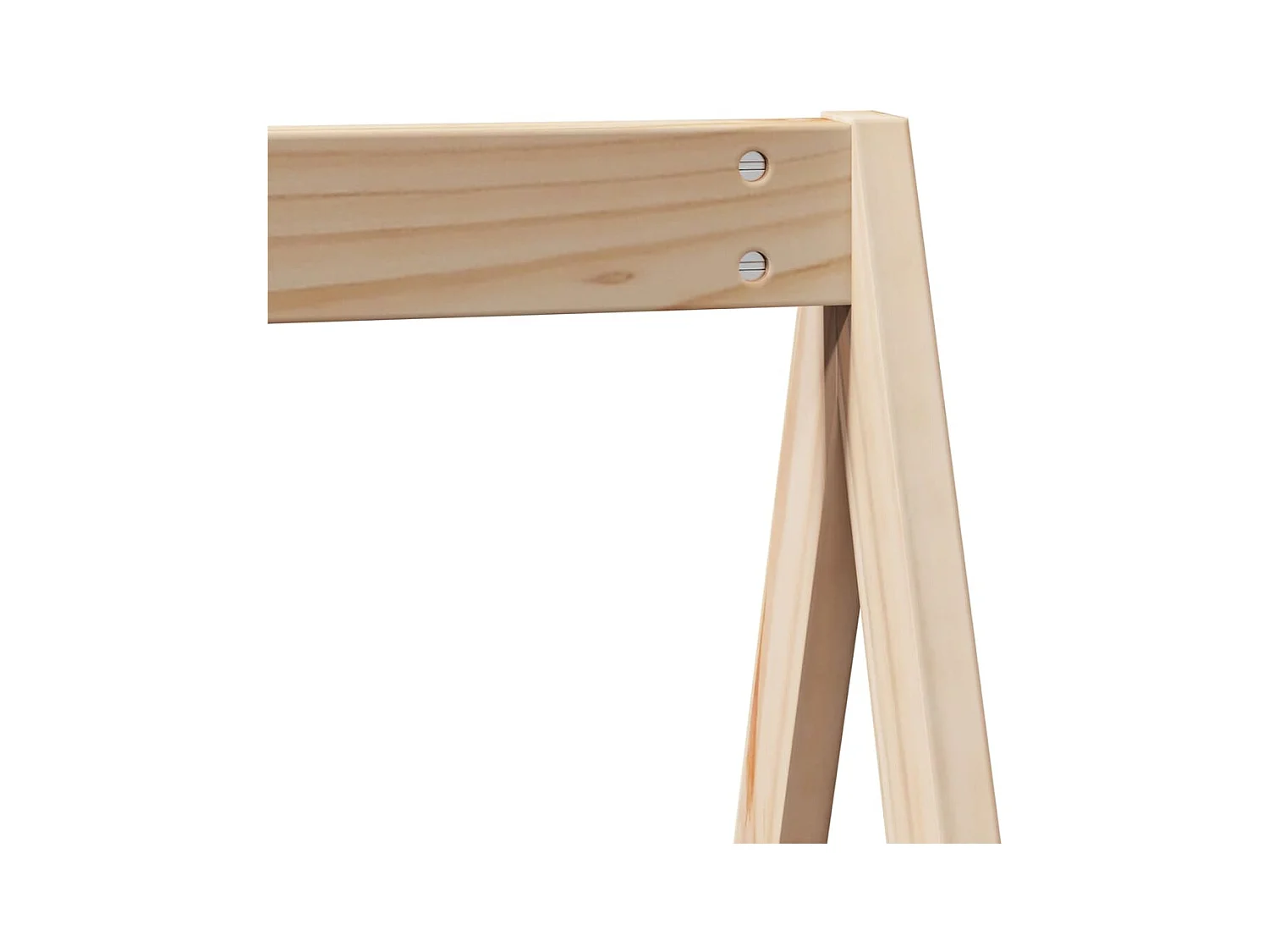 Lit superposé avec échelle et toit sans matelas 90x190 cm