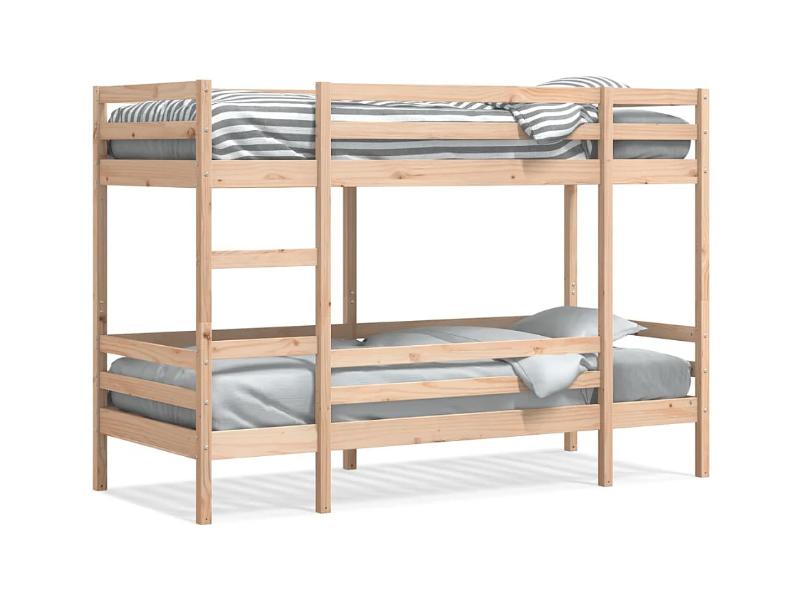 Lit superposé sans matelas 80x200 cm bois de pin massif
