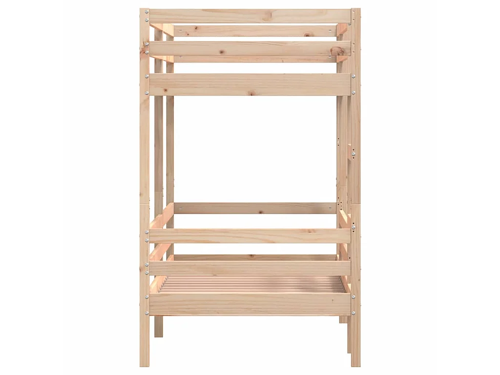 Lit superposé sans matelas 80x200 cm bois de pin massif