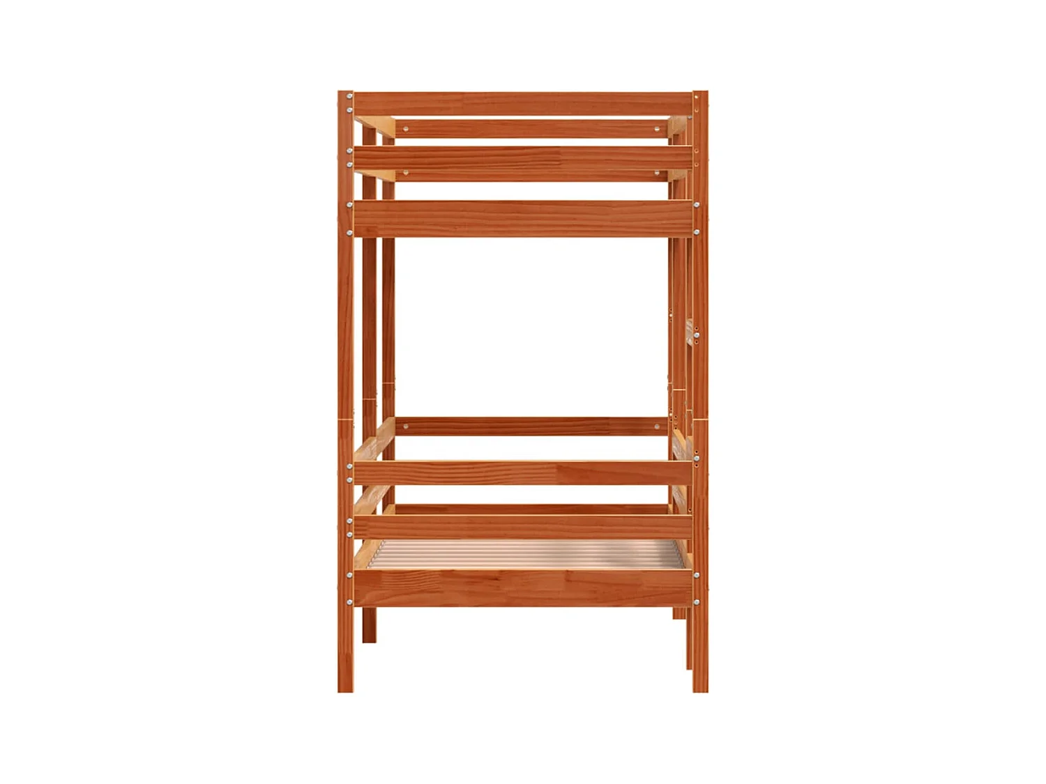Lit superposé sans matelas cire marron 80x200 cm pin massif