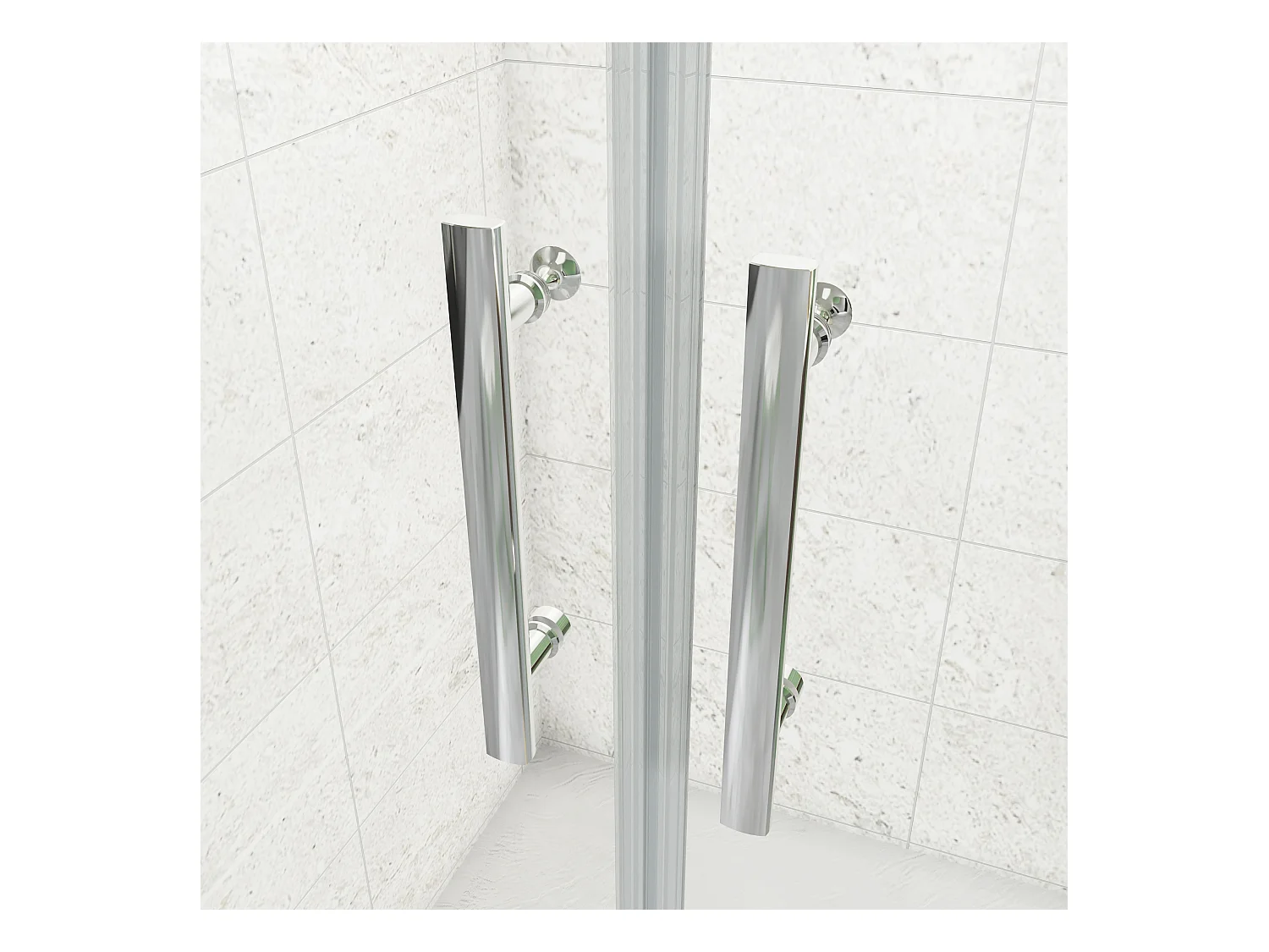 90x80x195cm 6mm Duschtrennwand Drehtür Glastür  Duschtür Duschkabine schwarz mit Duschwand