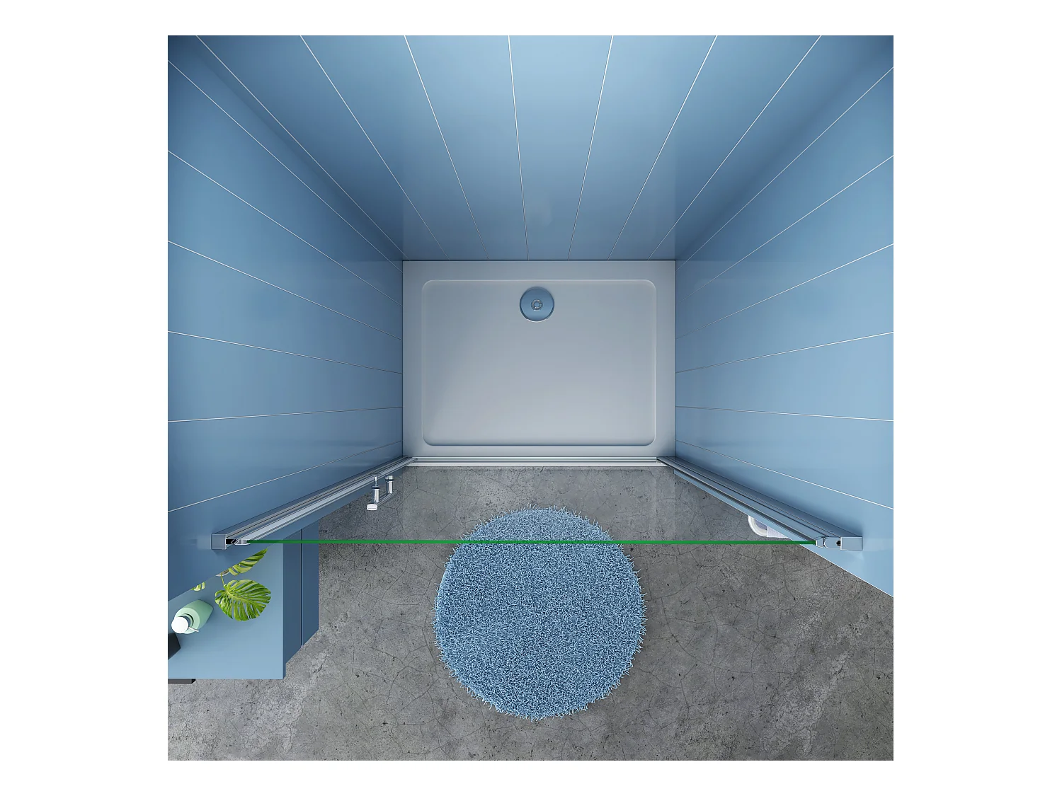 70x185cm Duschtrennwand Drehtür Glastür Nischentür Duschtür Duschkabine weiß matt mit rechtsseitigem Aluminiumprofil