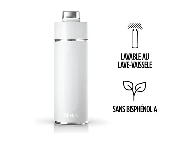 Cuisine art de la table Ninja Gourde isotherme Thirsti blanche 700ml