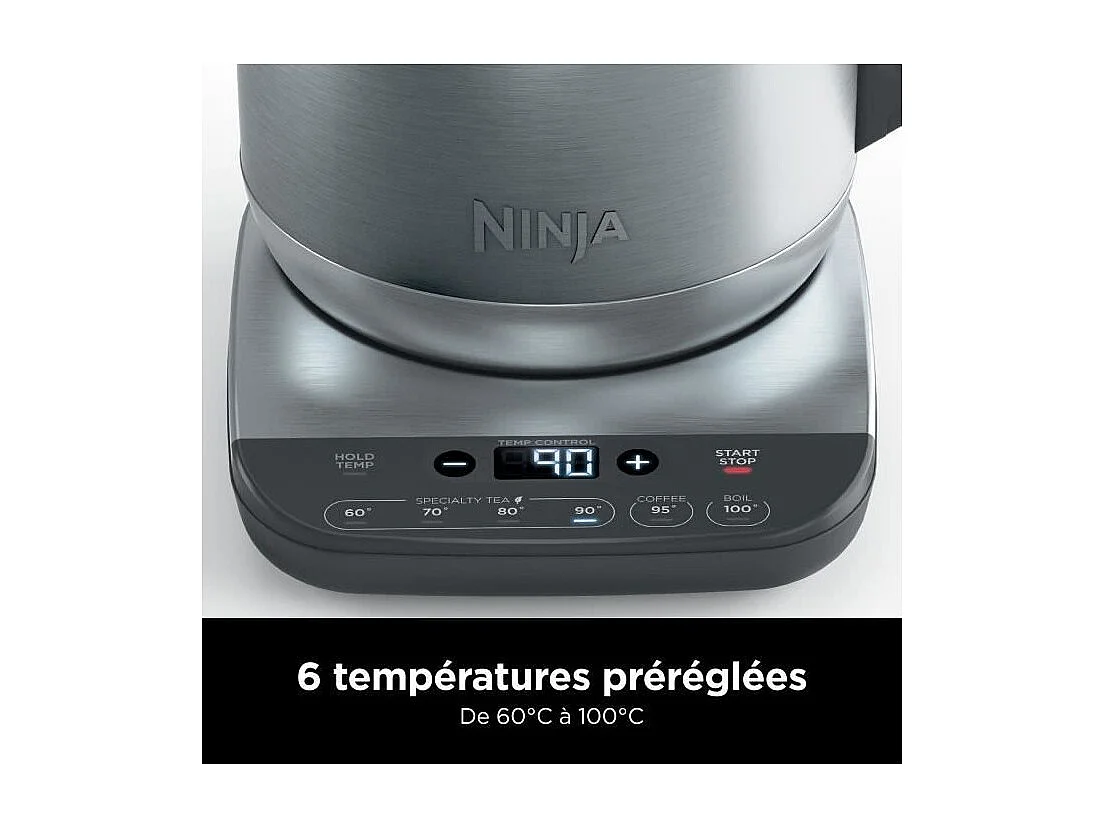 Ninja KT201EU Bollitore Elettrico 1,7 L 3000 W Nero Acciaio Inossidabile