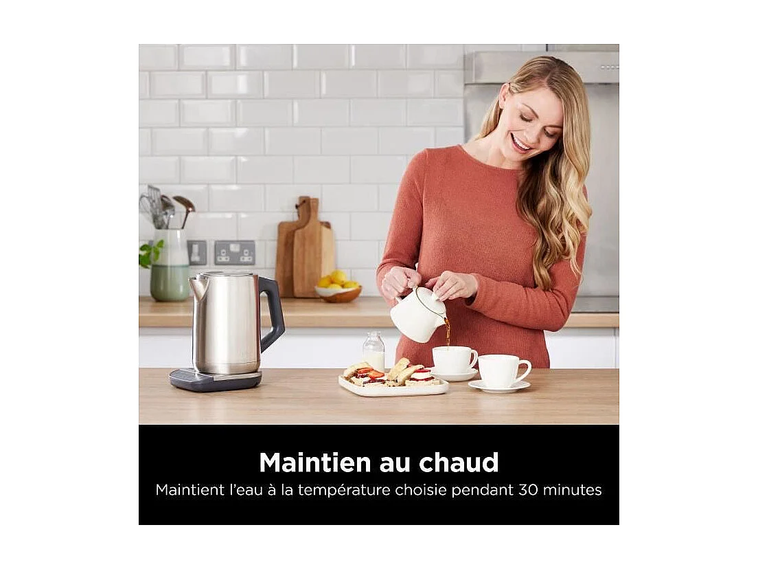 Bouilloire - NINJA - KT201EU - 3000 W - 1,7 L - Température réglable - Inox
