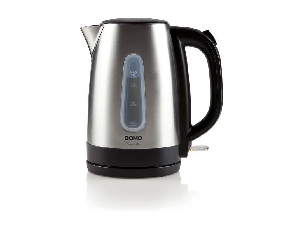 Hervidor de acero inoxidable 2200 W - 1,7 L - Base giratoria 360° - Gris