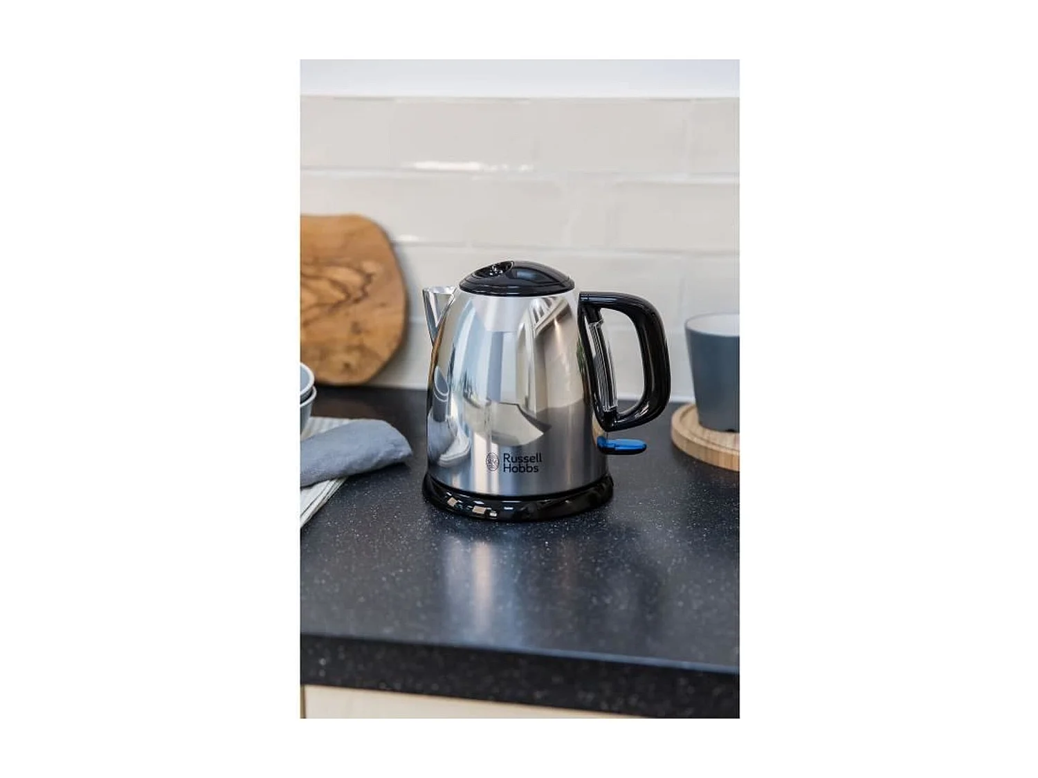 RUSSELL Bouilloire Electrique Compacte 1L Victory, Ebullition Rapide, Niveau Eau Visible