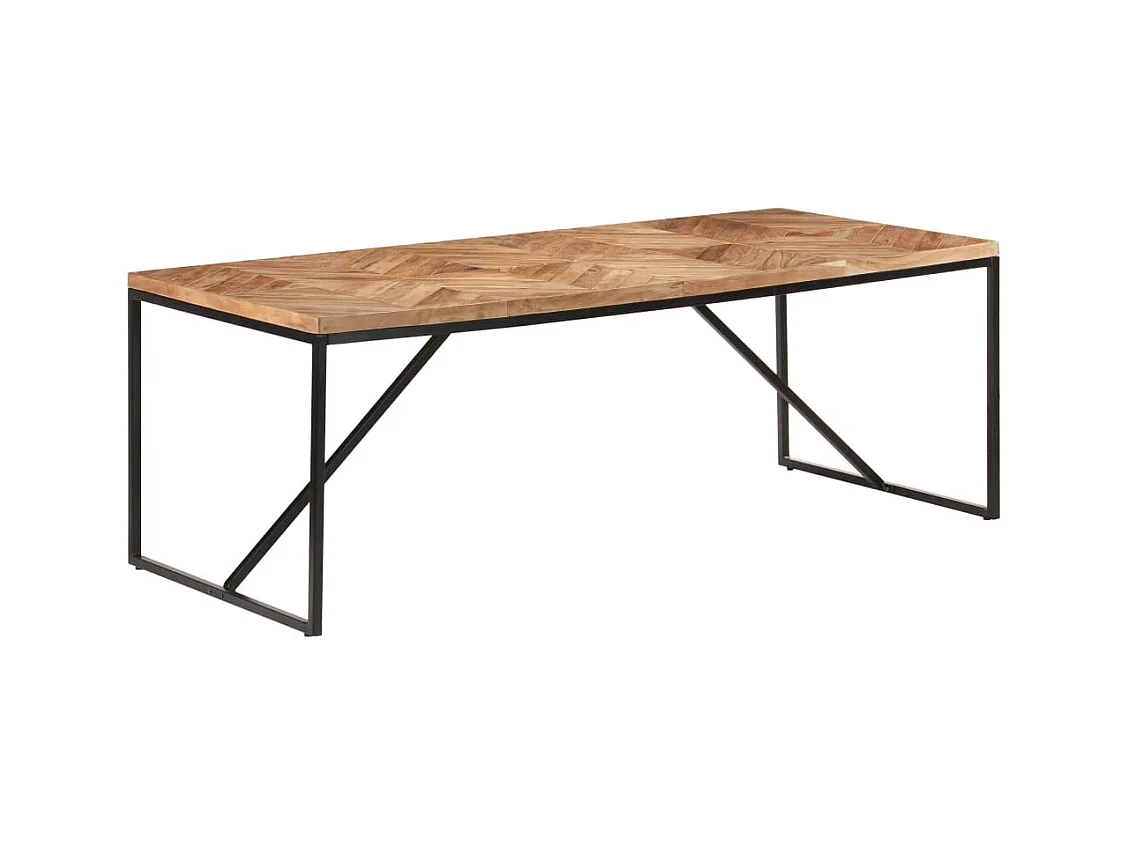 Table à dîner 200x90x76 cm Bois massif d'acacia et de manguier