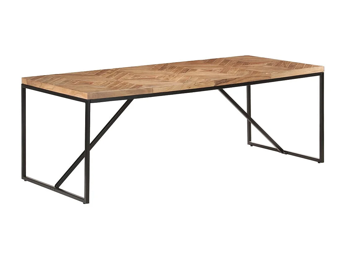 Table à dîner 200x90x76 cm Bois massif d'acacia et de manguier