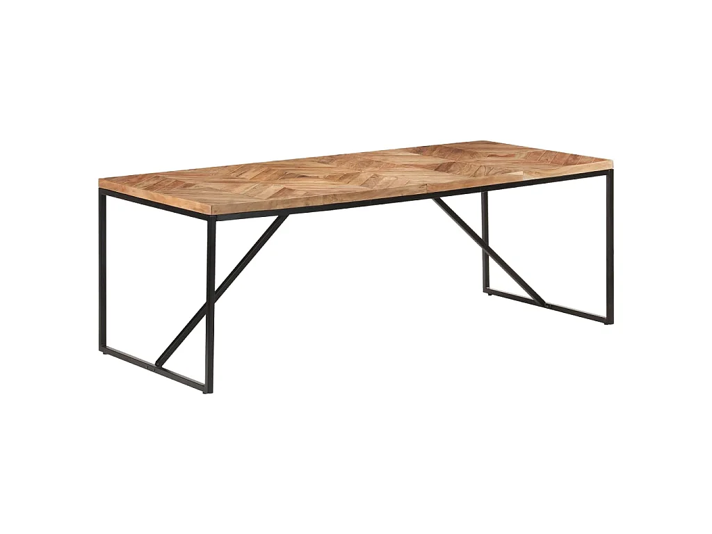 Table à dîner 200x90x76 cm Bois massif d'acacia et de manguier