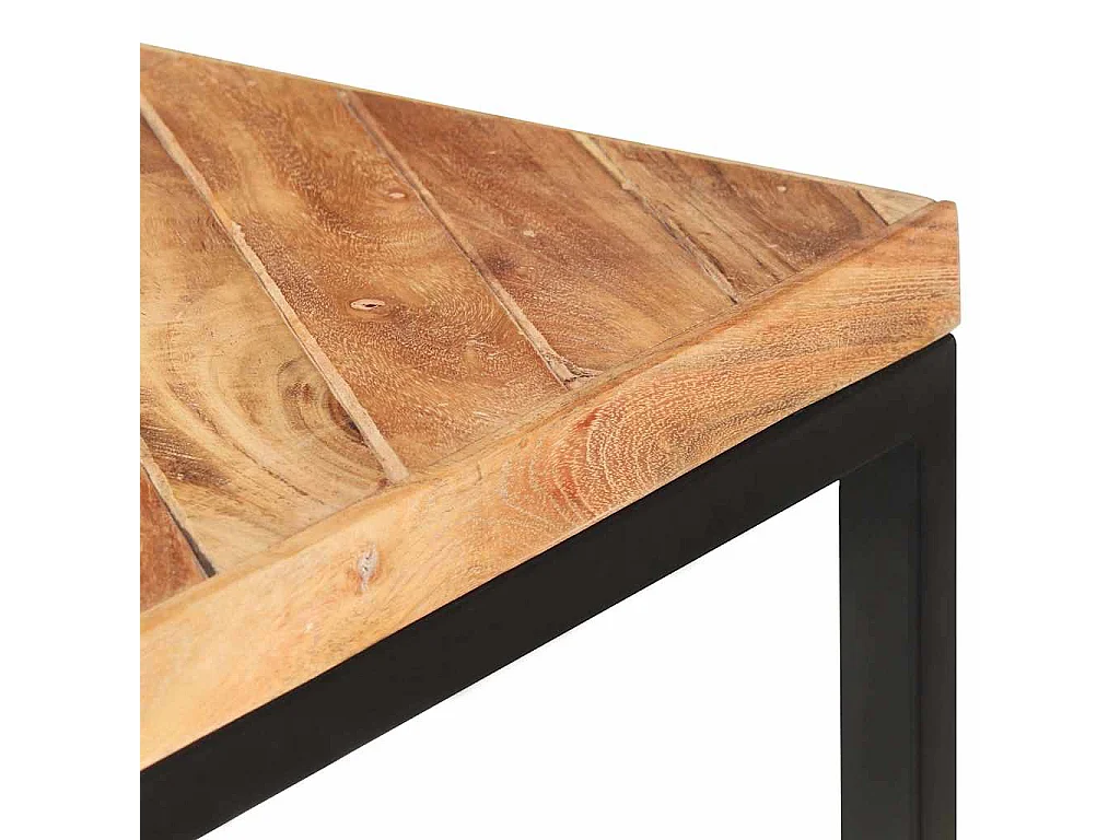 Mesa de comedor madera maciza de acacia y mango 200x90x76 cm