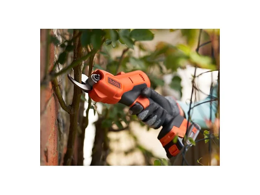 Sécateur BLACK+DECKER Lithium 18V 2Ah - Schneidet 25mm - Sicherheitsauslöser