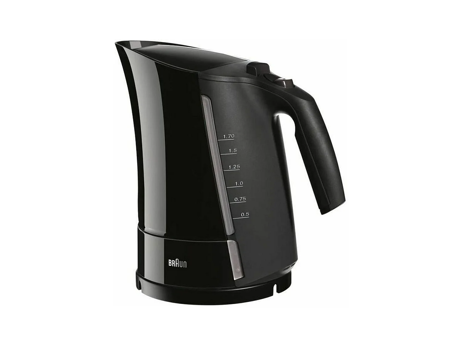 Wasserkocher – 1,7 l – Schwarz – ultraschnelles Aufheizen in 45 Sekunden – herausnehmbarer AntiKalkFilter