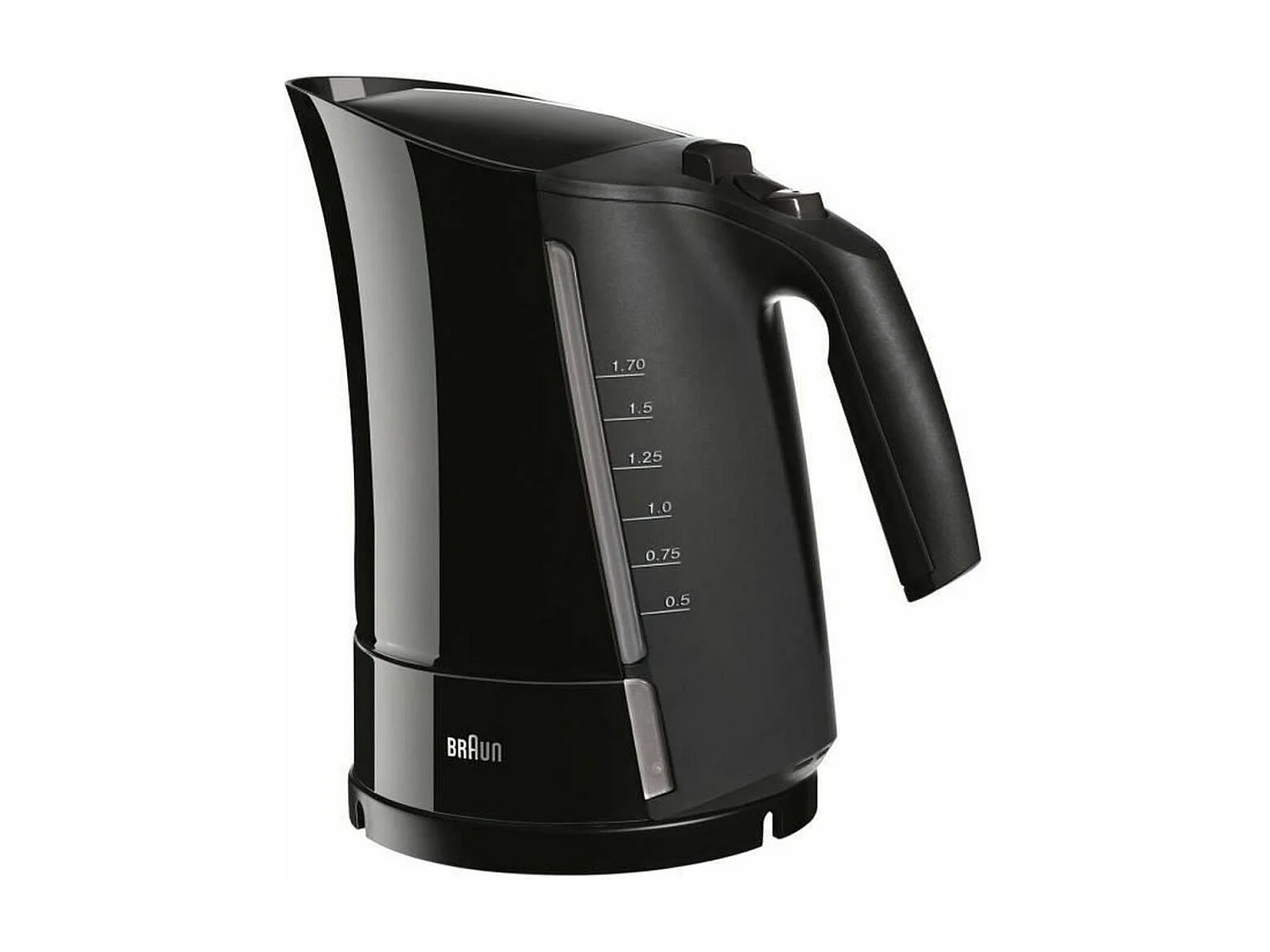 Wasserkocher – 1,7 l – Schwarz – ultraschnelles Aufheizen in 45 Sekunden – herausnehmbarer AntiKalkFilter