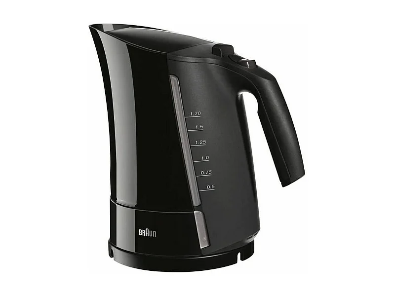 Bollitore 1,7 L Nero Riscaldamento ultra rapido 45s Filtro anticalcare removibile