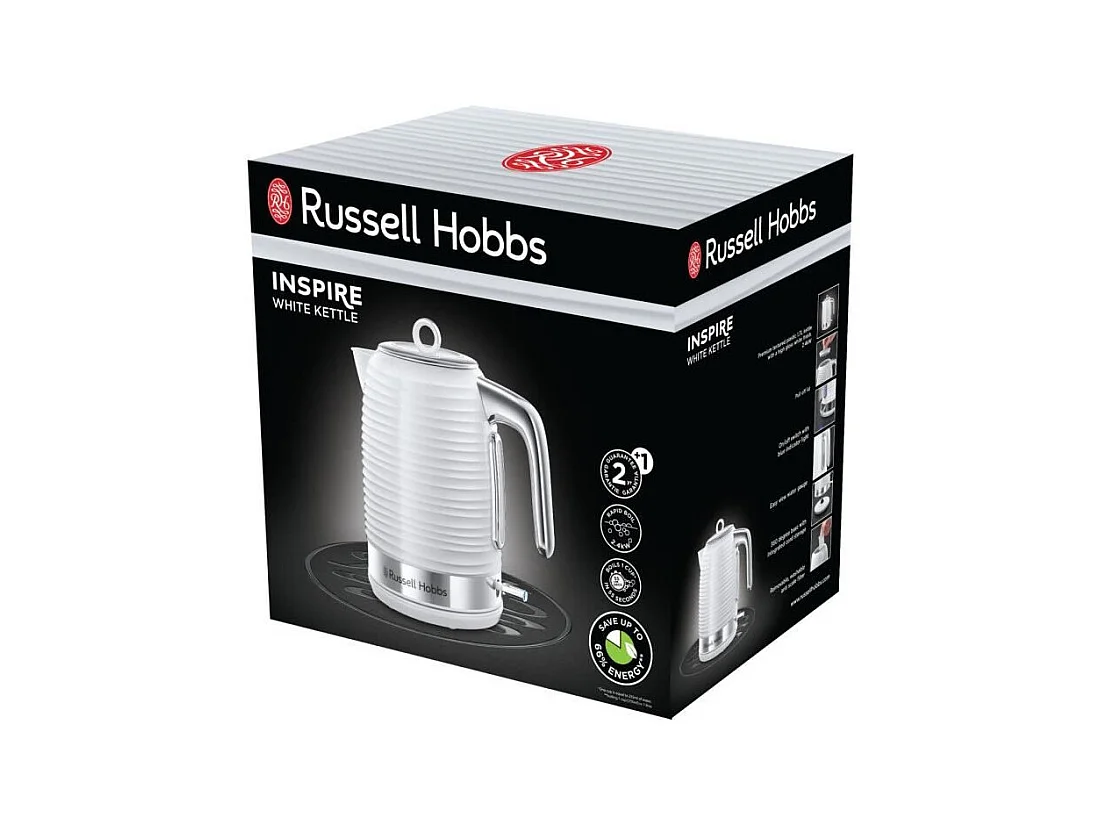 Bouilloire Russell Hobbs 24360-70 Blanc Brillant 1.7L 2400W