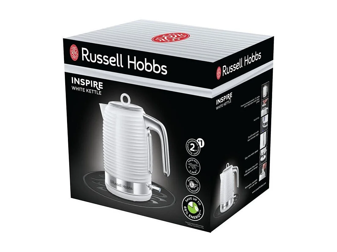 Bouilloire Russell Hobbs 24360-70 Blanc Brillant 1.7L 2400W