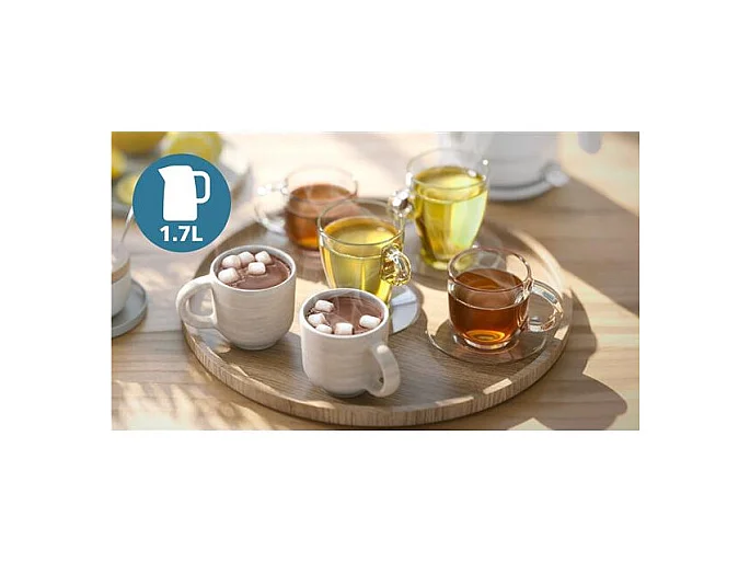 Philips Bouilloire sans fil 1.7l 2200w blanc - HD9411.00