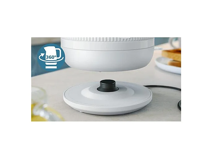 Philips Bouilloire sans fil 1.7l 2200w blanc - HD9411.00