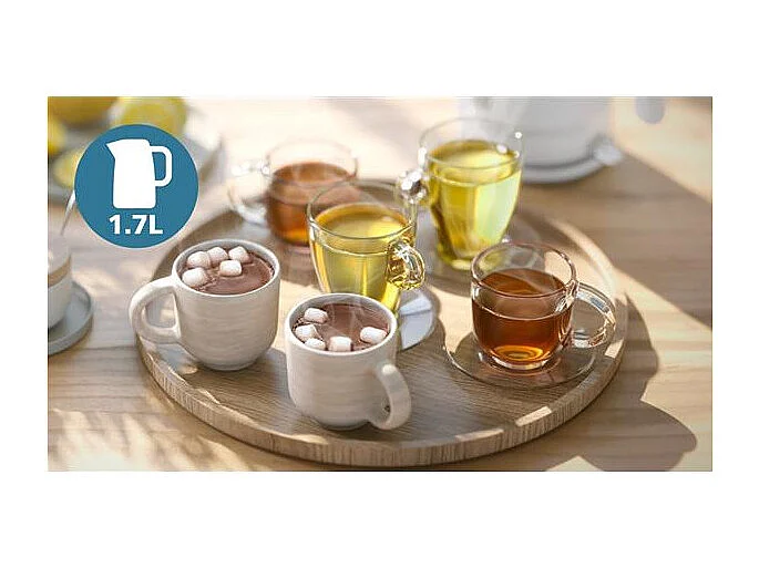 Philips Bouilloire sans fil 1.7l 2200w blanc - HD9411.00